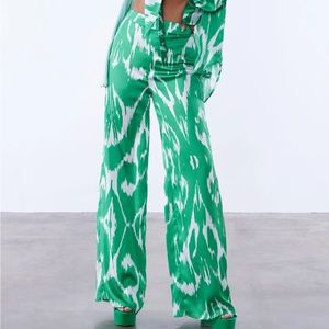 High Rise Silk Pants size Large